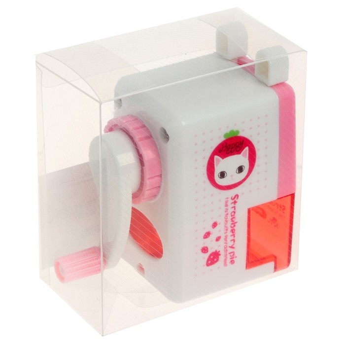 Точилка механическая с контейнером "Классика", МИКС