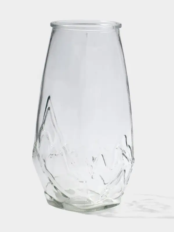 Ваза стекло настольная "Мариба" 22х10,5 см, прозрачный