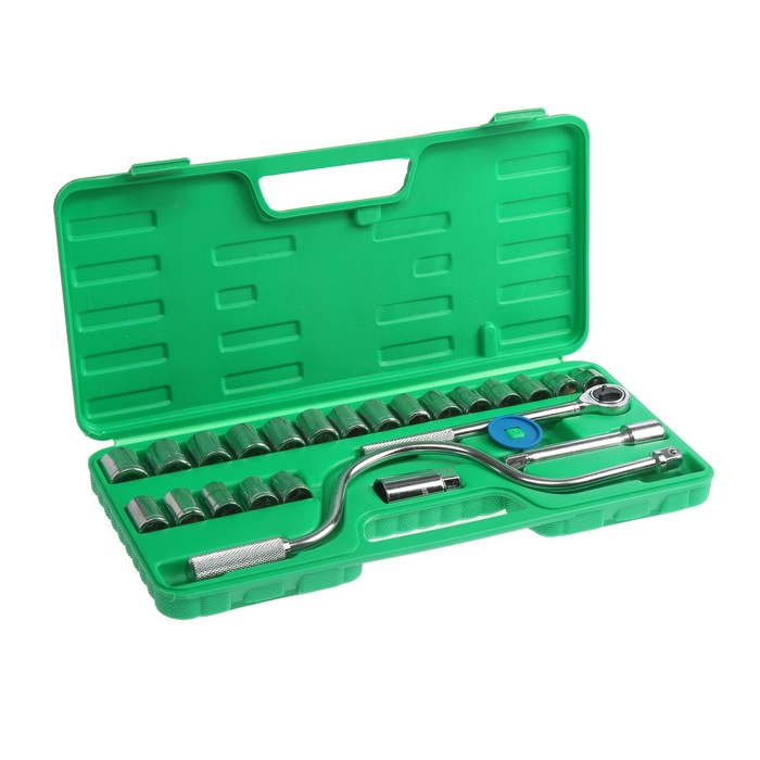 Набор инструментов в кейсе ТУНДРА, автомобильный, 1/2 Набор инструментов в кейсе ТУНДРА, автомобильный, 1/2", 25 предметов