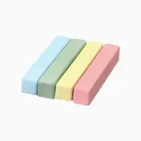 Мелки цветные школьные, 4 шт. «Маша и медведь», прямоугольные