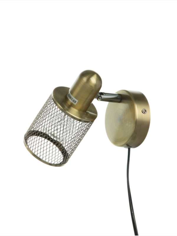 Бра с проводом Бра с проводом "Селден" 1хЕ27 40Вт бронза 14х8х12 см