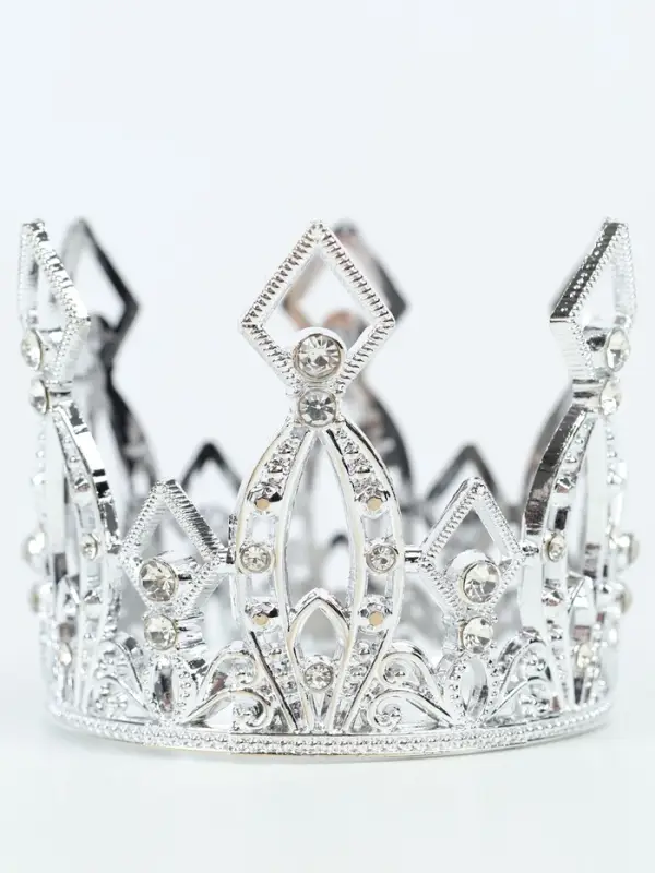 Корона для торта &laquo;Витая&raquo;, цвет серебро