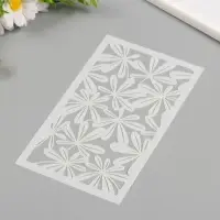 Трафарет фоновый пластик "Ромашки" 12х20 см