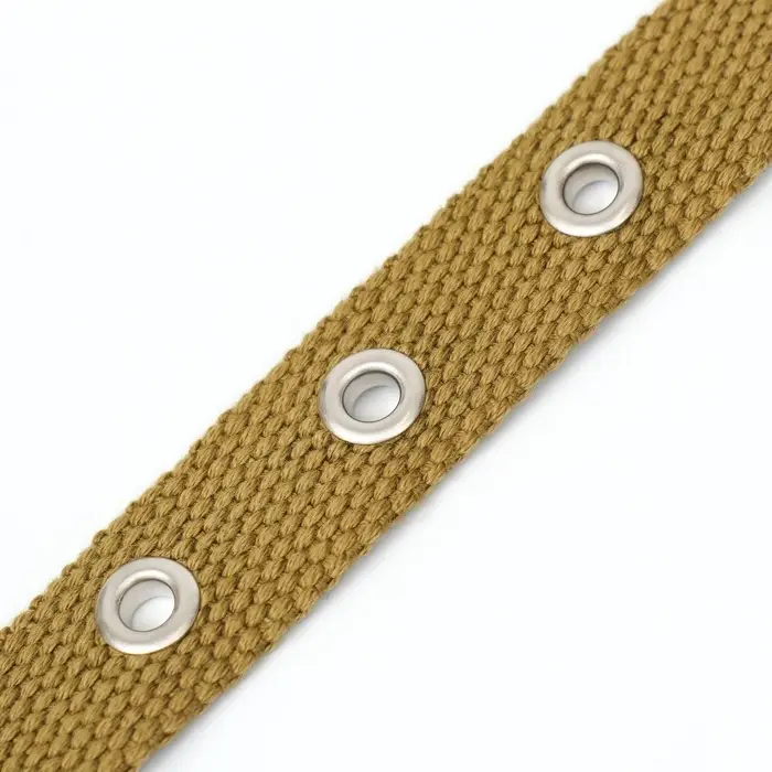 Брезентовый ошейник, 52&times;2 см, однослойный, цвет песочный