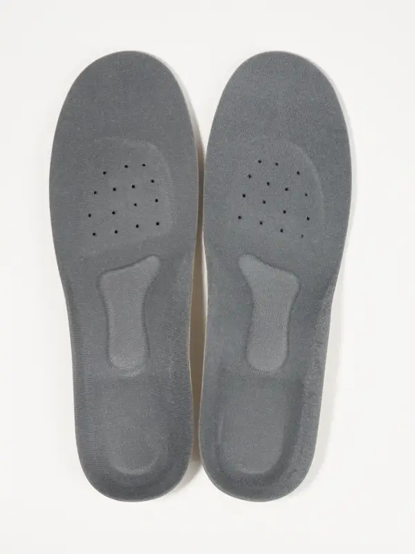 Стельки для обуви, спортивные, универсальные, амортизирующие, дышащие, р-р RU до 47 (р-р Пр-ля до 46), 29.5 см, пара, серые