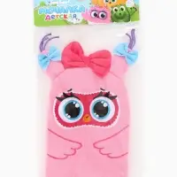 Мочалка детская для купания &laquo;Совушка Соня&raquo;, варежка, из махры, ЦЫП-ЦЫП