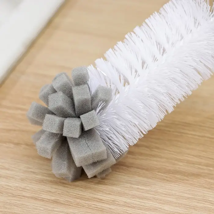 Ёрш для посуды Доляна Meli, 34×6 см, с поролоном, бамбуковая ручка, замшевая петелька Ёрш для посуды Доляна Meli, 34×6 см, с поролоном, бамбуковая ручка, замшевая петелька