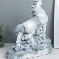 Фигура "Конь огненный" 40,5х36х15 см, антик