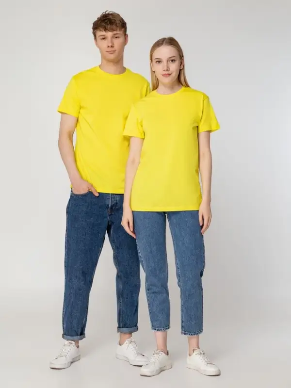 Футболка унисекс T-bolka 160, желтая, размер S Футболка унисекс T-bolka 160, желтая, размер S