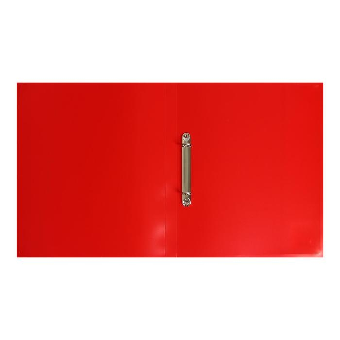 Папка на 2 кольцах А4, Calligrata, 18 мм, 500 мкм, красная, МИКС Папка на 2 кольцах А4, Calligrata, 18 мм, 500 мкм, красная, МИКС