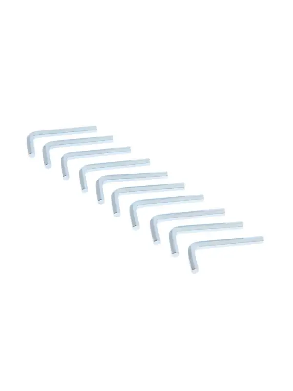 Ключ мебельный ТУНДРА, шестигранный Г-образный, сталь 45, 4 мм, 10 шт.