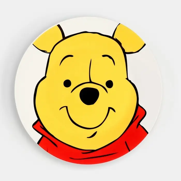 Тарелка плоская детская &laquo;Медвежонок Винни&raquo;, 20 см, керамика, Медвежонок Винни и его друзья