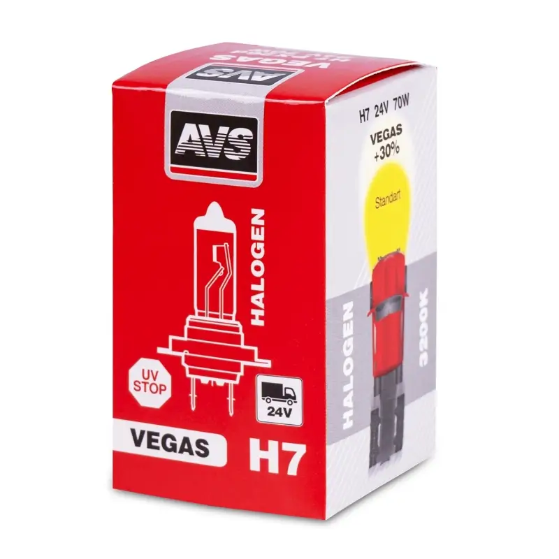Галогенная лампа AVS Vegas H7.24V.70W.1шт.