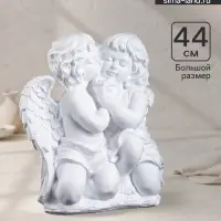 Фигура гипс &laquo;Ангел и Фея сидя&raquo;, большая, белый, 19&times;34&times;44 см