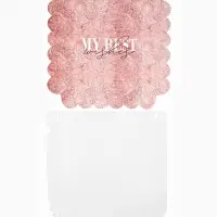 Коробка для печенья с прозрачной крышкой My best wishes, 21&times;21&times;3 см