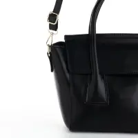 Сумка женская мессенджер на магните, 35&times;15&times;23 см, чёрная