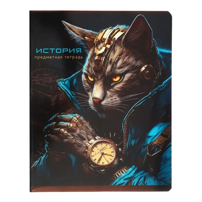 Тетрадь предметная 48 листов в клетку &laquo;Мир будущего. История&raquo;, мелованный картон