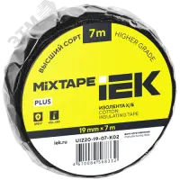 Изолента Х/Б 19мм 7м IEK MIXTAPE PLUS