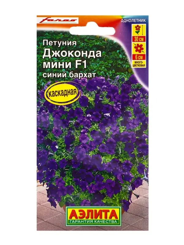 Семена Петуния Джоконда мини F1 синий бархат, 5 шт.,