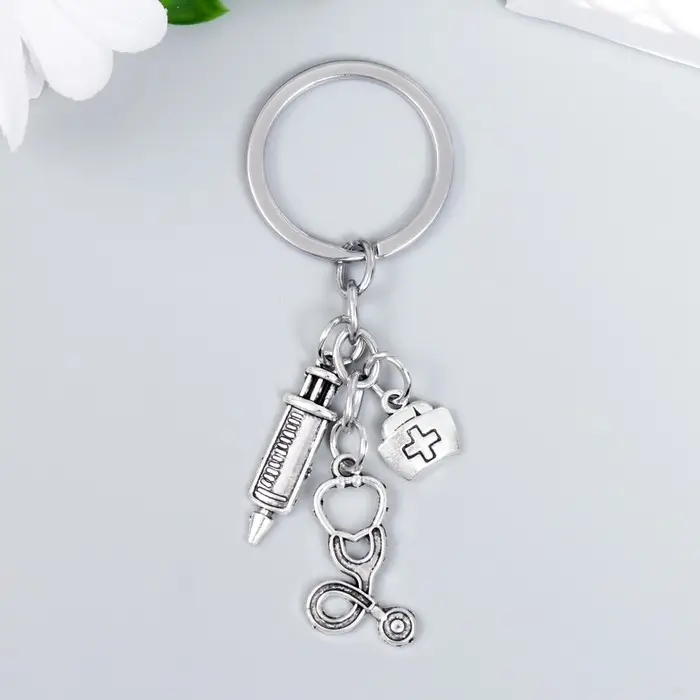 Брелок металл "Хороший доктор" 3 предмета