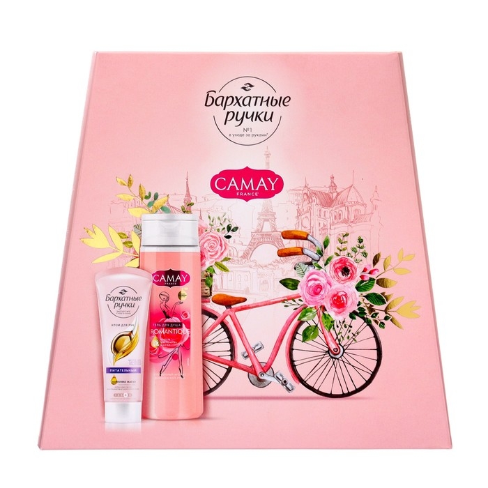 Подарочный набор косметики Camay: гель для душа, 250 мл + крем для рук, 80 мл Подарочный набор косметики Camay: гель для душа, 250 мл + крем для рук, 80 мл