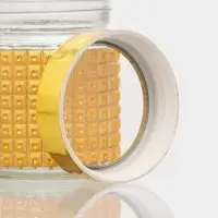 Банка для сыпучих продуктов «Голд», 300 мл, 8.5×10.5 см, стекло, золотистая Банка для сыпучих продуктов «Голд», 300 мл, 8.5×10.5 см, стекло, золотистая