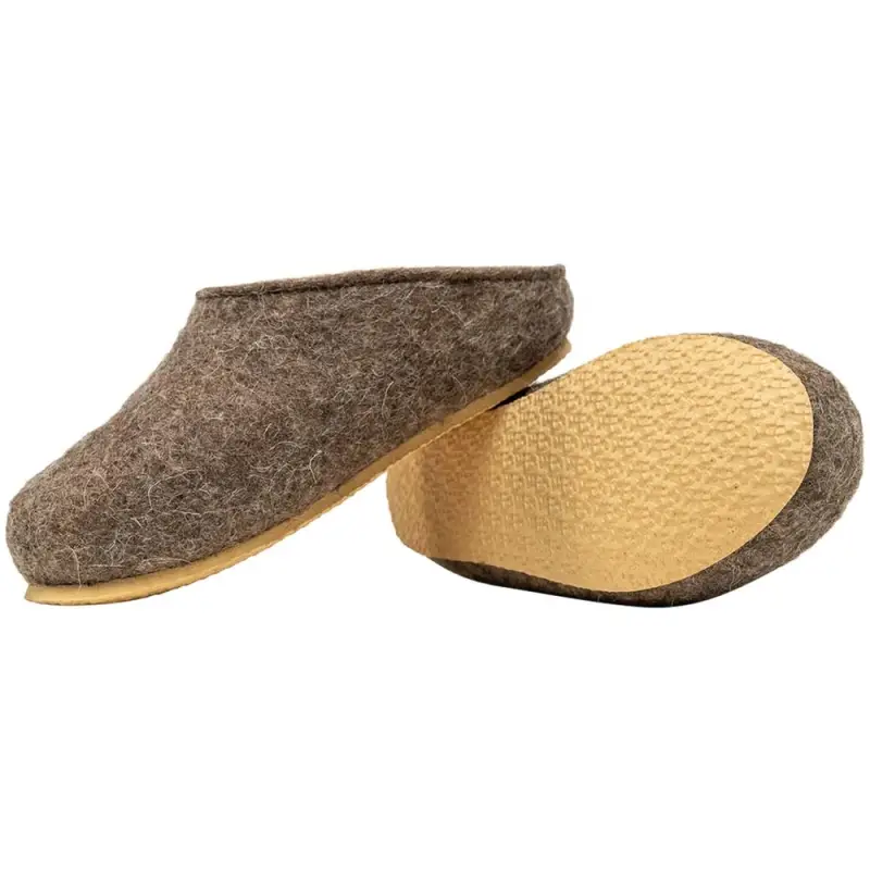 Домашние валенки Step, серо-коричневые (натуральные), размер 39