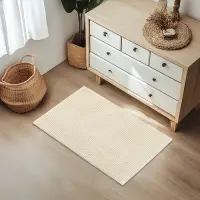 Коврик для дома Доляна &laquo;Букли&raquo;, 50&times;80 см, молочный