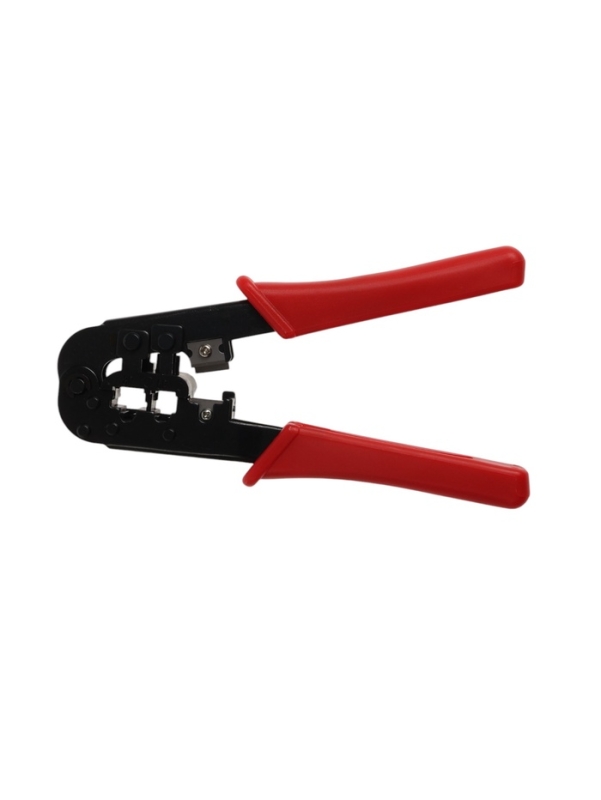 Кримпер ТУНДРА, для витой пары и телефонной линии RJ-45 8P 6P, горизонтальный обжим Кримпер ТУНДРА, для витой пары и телефонной линии RJ-45 8P 6P, горизонтальный обжим