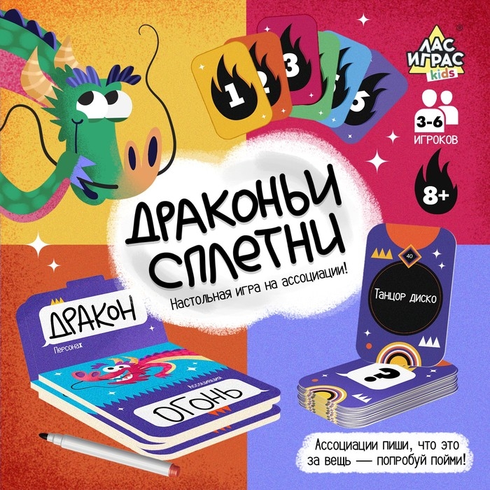 Настольная игра «Драконьи сплетни», 3-6 игроков, 8+ Настольная игра «Драконьи сплетни», 3-6 игроков, 8+