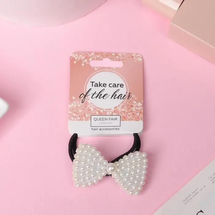 Резинка для волос Резинка для волос "Жемчужный рай" бант крупный