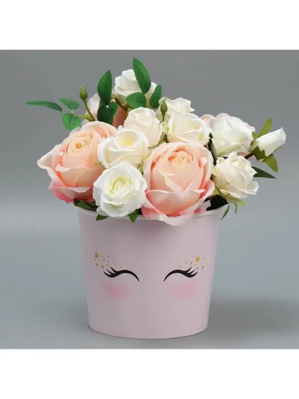 Стакан для цветов &laquo;Глазки&raquo;, 1500 мл