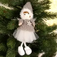 Елочная игрушка мягкая &laquo;Кукла&raquo;, на подвесе, цвет МИКС