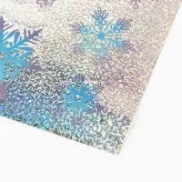 Наклейки новогодние интерьерные &laquo;С Новым годом&raquo;, голография, 21&times;29.5 см
