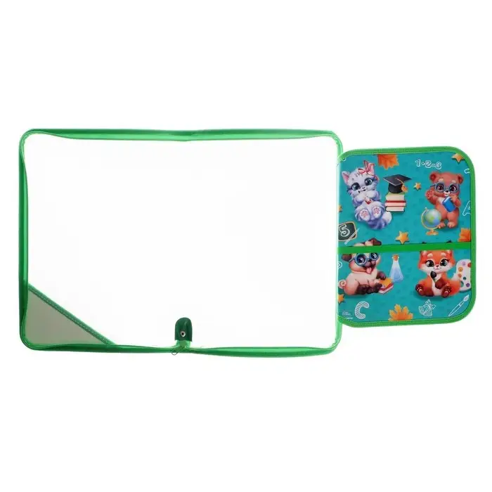 Папка для труда, А4, пластиковая, 23&times;32.5&times;2.5 см &laquo;Зверята&raquo;