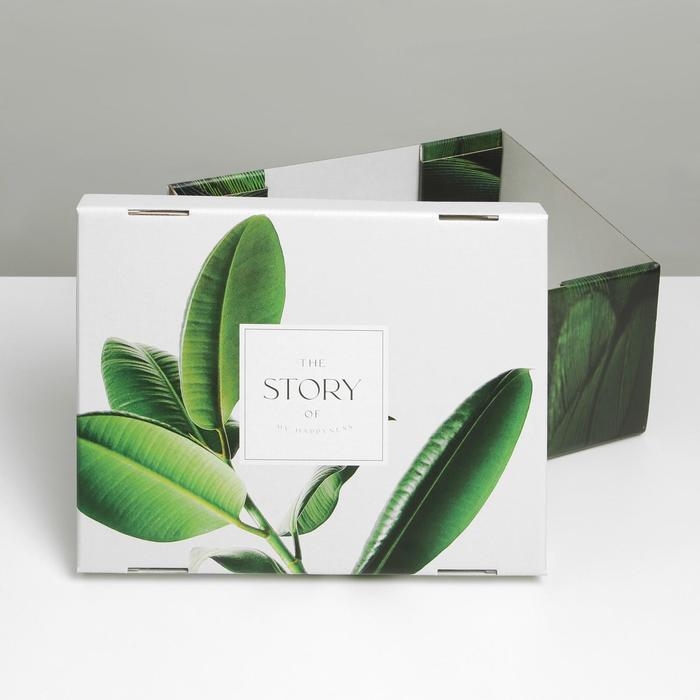 Коробка подарочная складная, упаковка, «Листья», 31 х 25.5 х 16 см Коробка подарочная складная, упаковка, «Листья», 31 х 25.5 х 16 см