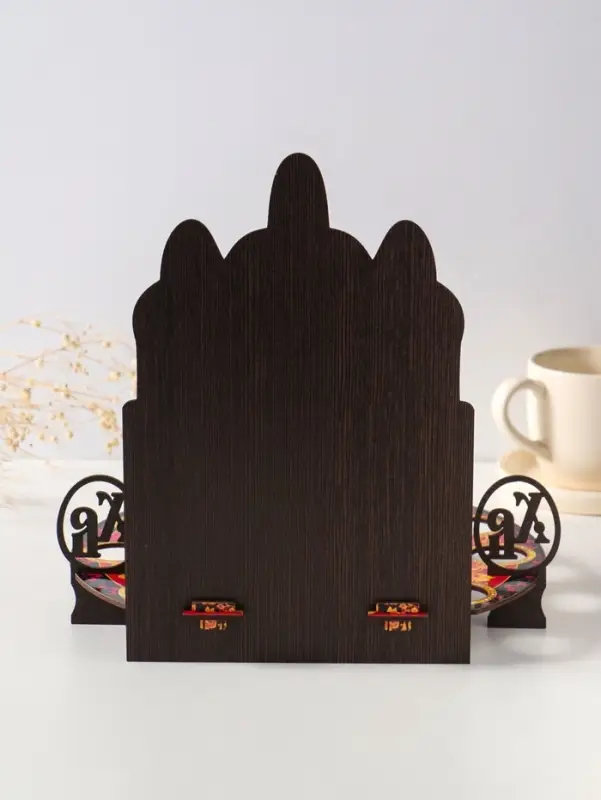 Подставка пасхальная для кулича и 9 яиц красная. 25,5х22х25 см,  под кулич: 15,5 см