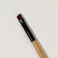 Кисть для макияжа, скошенная, 18 (± 1) см, бежевая