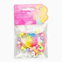 Браслет детский набор 3 шт. "Выбражулька" единорог, силиконовый, разноцветный