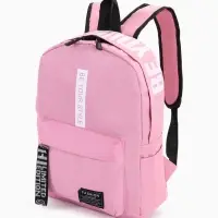 Рюкзак молодёжный на молнии, с карманами, размер 27&times;10&times;37.5 см, розовый