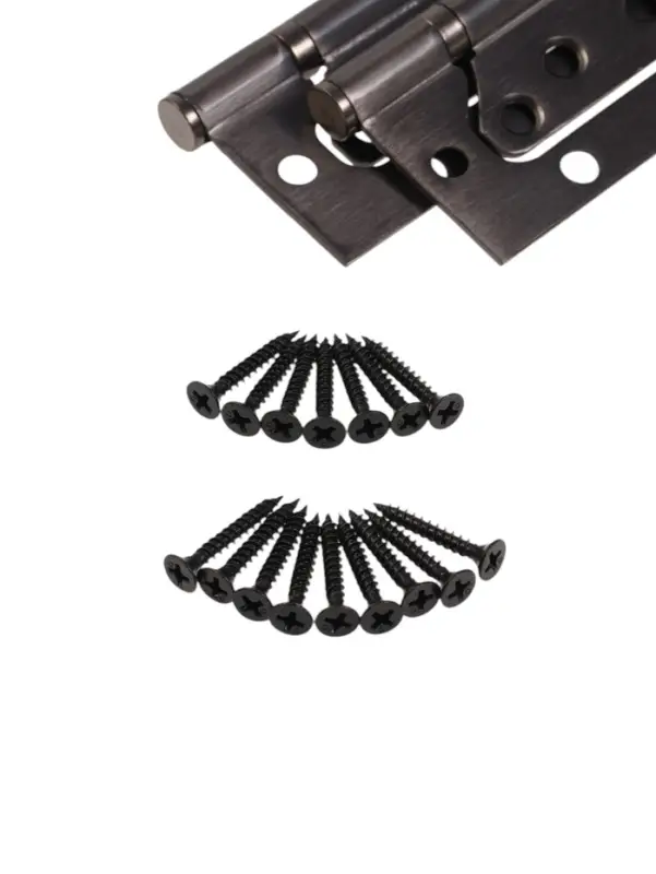 Петля-бабочка ТУНДРА, 100&times;70&times;2.0 мм, универсальная, без врезки, графит, 2 шт.