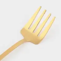 Вилка десертная Magistro &laquo;Грабли&raquo;, длина 12 см, нержавеющая сталь, золотистая