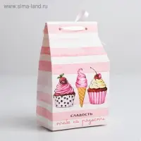 Упаковка кондитерская «Сладость», 8 х 10 х 16 см