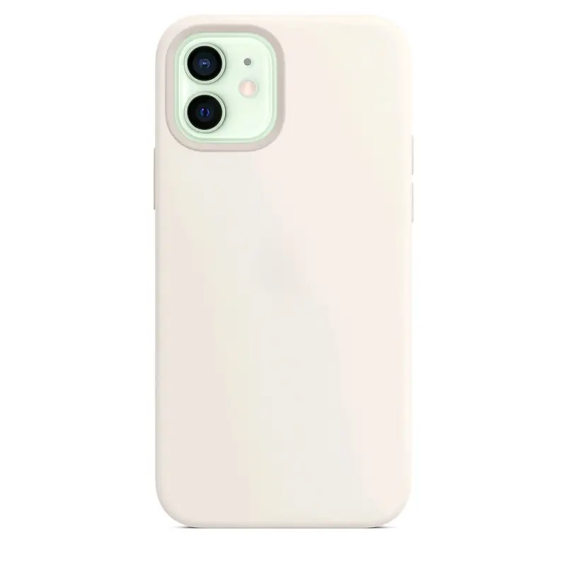 Чехол iPh 12 Mini Silicon Case под White (c LOGO) Чехол iPh 12 Mini Silicon Case под White (c LOGO)