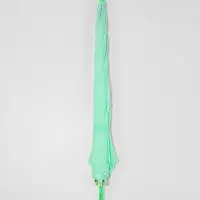 Зонт - трость полуавтоматический &laquo;Однотонный&raquo;, 8 спиц, R=46/55 см, d=92 см, зелёный