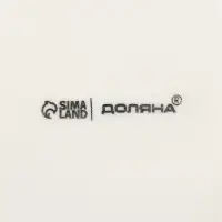 Блюдо прямоугольное Доляна White Label, 24.5&times;15.5 см, фарфор, белое