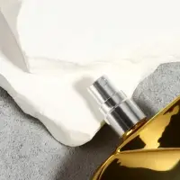 Флакон для парфюма &laquo;Сердце&raquo;, стеклянный, с распылителем, 25 мл, золотистый