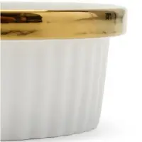 Миска &laquo;Роскошь&raquo;, 250 мл, 12&times;5.5 см, керамика, белая