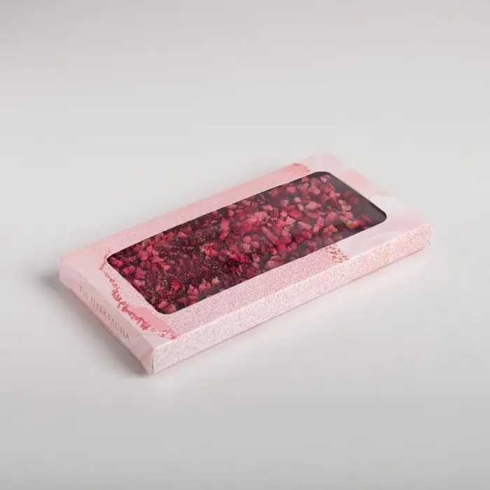 Коробка для шоколада, кондитерская упаковка, «8 марта», с окном, 17.3 х 8.8 х 1.5 см Коробка для шоколада, кондитерская упаковка, «8 марта», с окном, 17.3 х 8.8 х 1.5 см