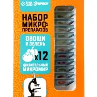 ЭВРИКИ Набор для опытов "Набор микропрепаратов", овощи и зелень ЭВРИКИ Набор для опытов "Набор микропрепаратов", овощи и зелень